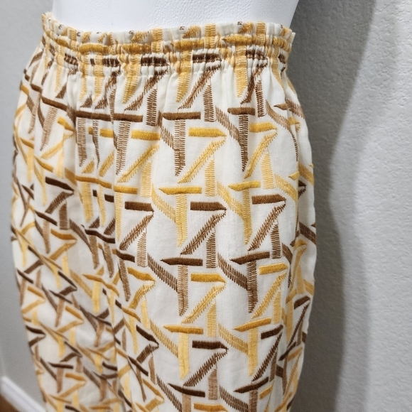 NWT Tory Burch Embroidered Cinched Ankle Pant Size 10 - Picture 11 of 16